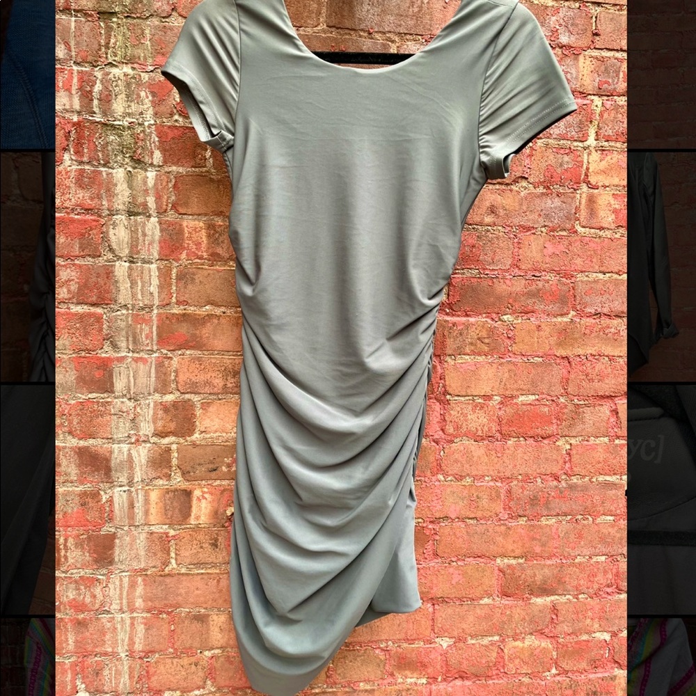 REVOLVE sleek gray dress. Size Small.